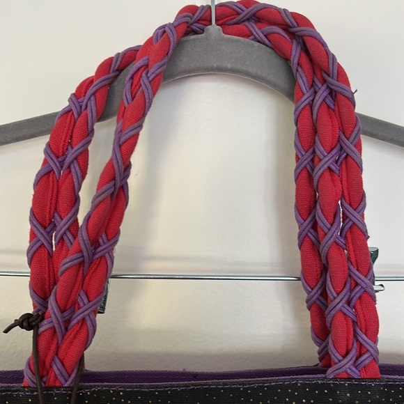 Laurel Burch Cat Tribe Sun ‘n Sand Canvas Bag - Picture 4 of 9